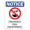 Signmission OSHA Notice Sign, 24" Height, Rigid Plastic, Fragrance Free Environment Sign With Symbol, Portrait OS-NS-P-1824-V-12909 - alternate 1